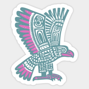 Tribal Eagle Totem - Pacific Northwest Inspired Art Sticker